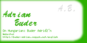 adrian buder business card
